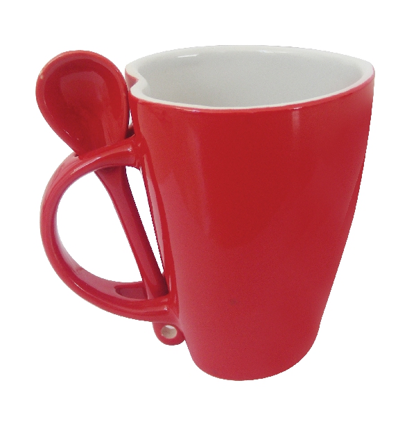 TAZA CORAZÓN CON CUCHARA D194